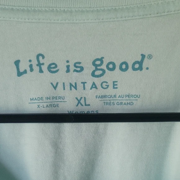 Life Is Good Light Blue Short Sleeve Tee - Picture 3 of 3